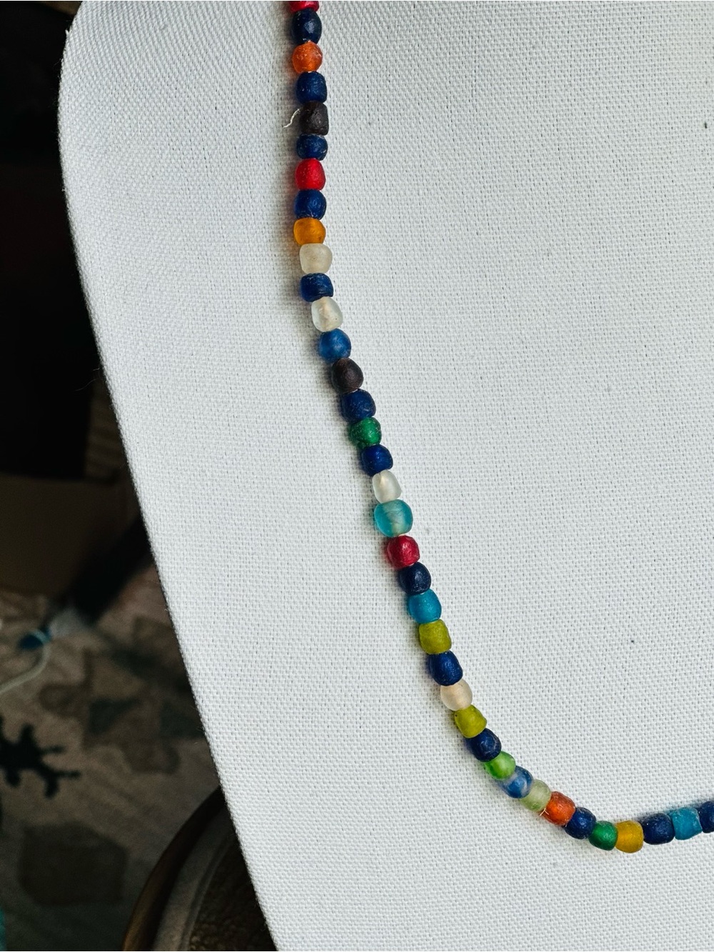 Multicolor Glass Trade Bead Necklace - Women Jewelry